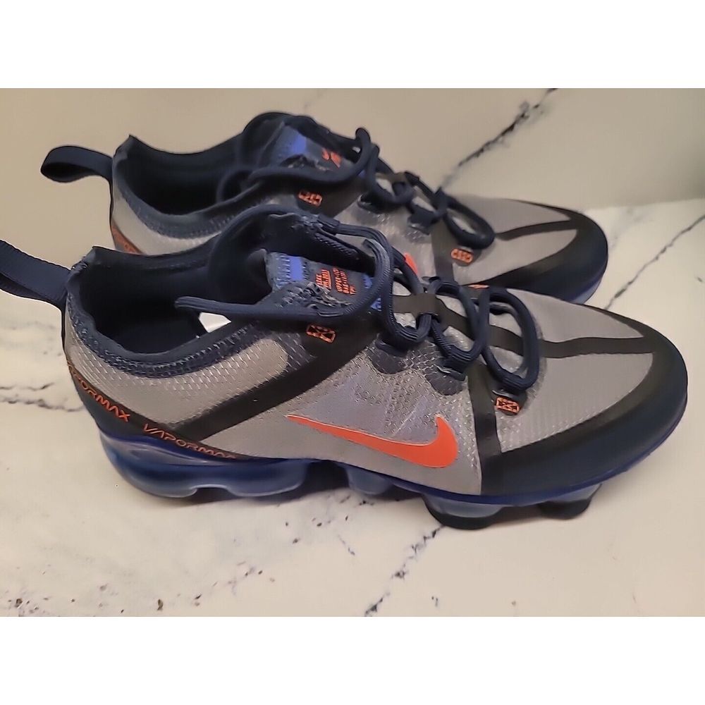 NIKE AIR VAPORMAX 2019‎ (GS) DARK GREY/BLUE ORANGE US SZ 5Y - Picture 5 of 11